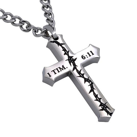 1 Timothy 6:11 Man Of God Necklace