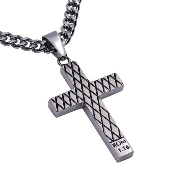 Romans 1:16 Diamond Necklace