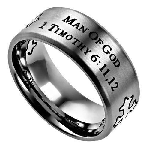 Man Of God Ring with Bible Verse