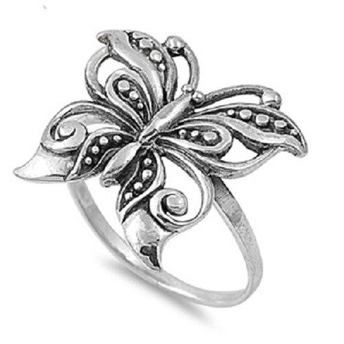 Metalmarks Butterfly Ring, 925 Sterling Silver, Christian Inspired Jewelry