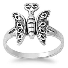 Movable Wings Butterfly Ring, 925 Sterling Silver, Christian Inspired Jewelry