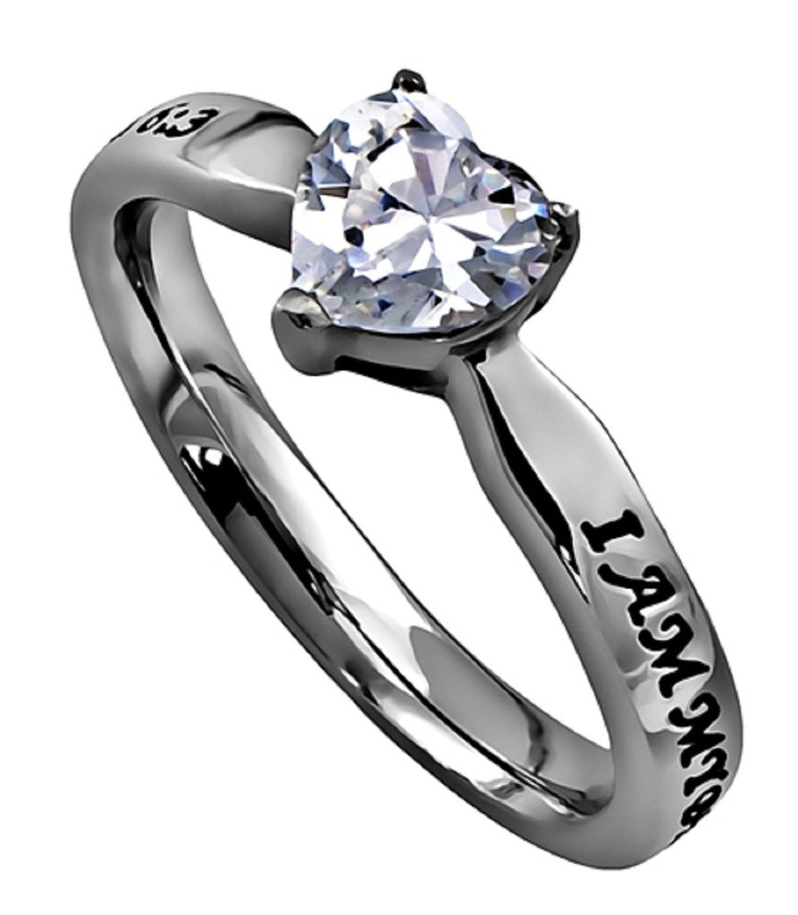Amazon.com: Womens Elegant 18K Rose Gold Stainless Steel Double Cross Ring  Christian Fashion Wedding Engagement Band Size 5 : Clothing, Shoes & Jewelry