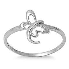 Dainty Butterfly Ring, 925 Sterling Silver, Christian Inspired Jewelry