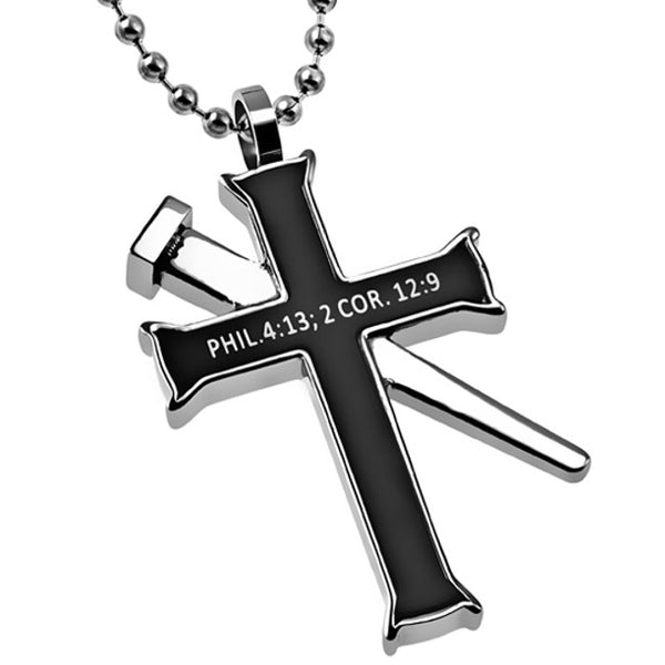 Christ Strength in My Weakness 2 Corinthians Necklace