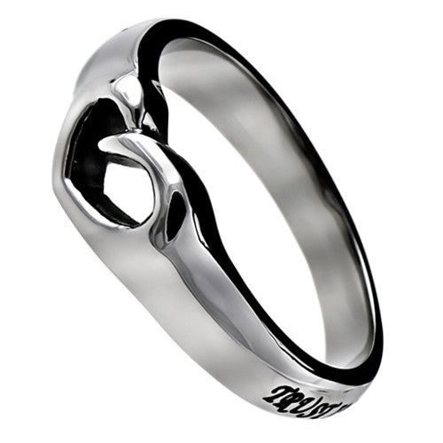 Proverbs 3:5 Heart Ring