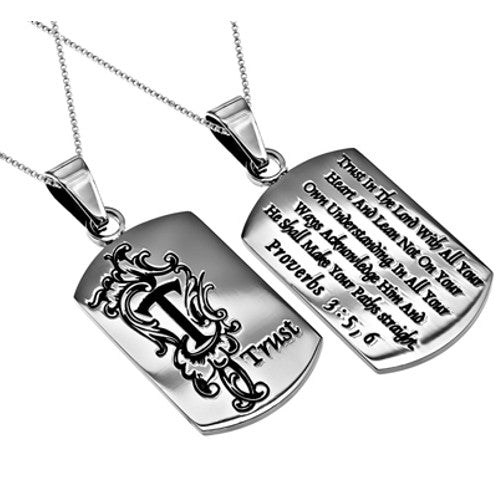 Proverbs 3:5 Necklace