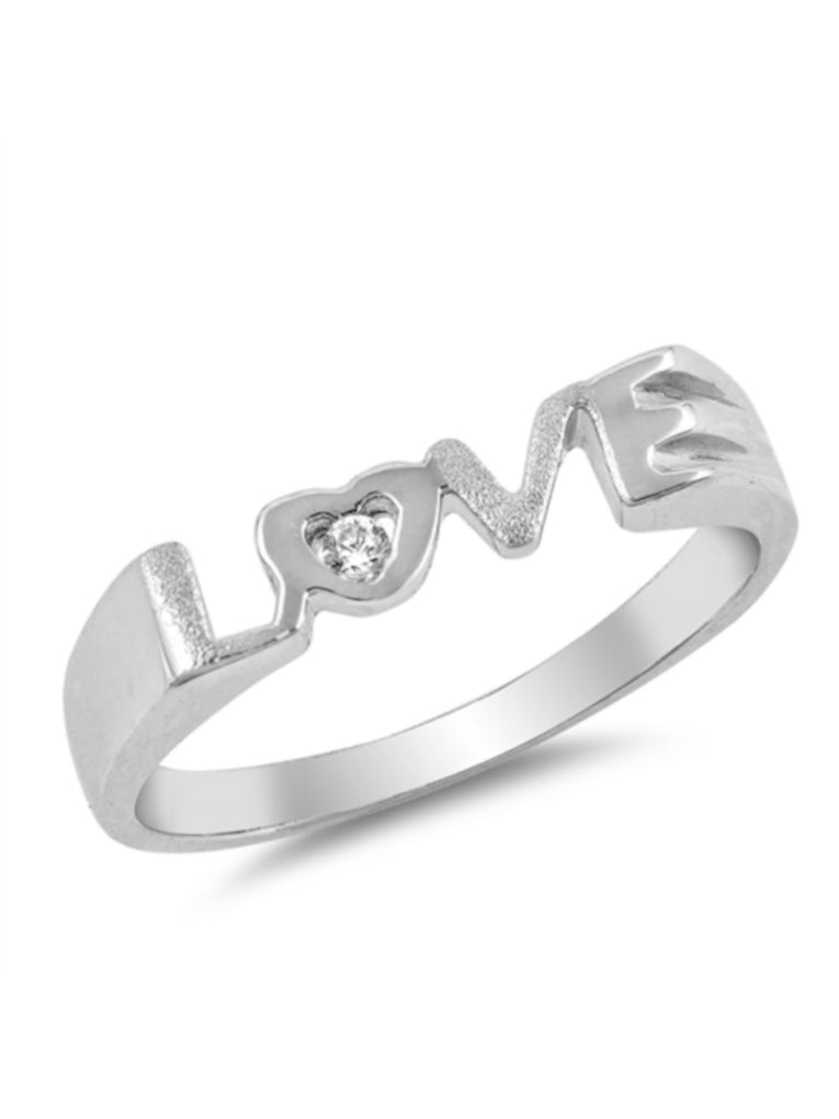 Thin Band Love Ring