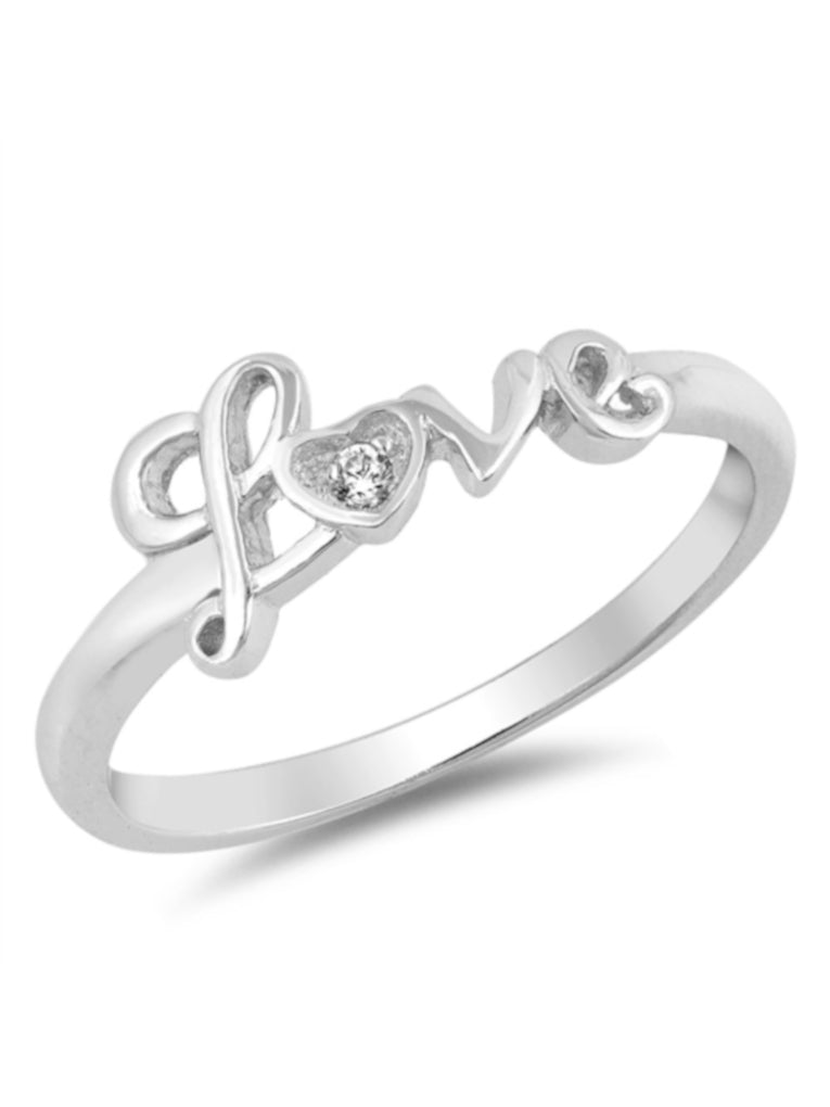 Love 925 Silver Heart Shaped Ring Female Creative Design Diamond Zircon  Double Love Hollow Ring Ring Female Fashion Jewelry | Wish