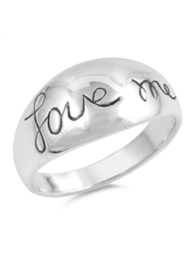 Love Me Sterling Silver Ring