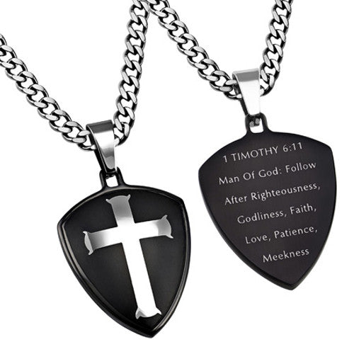 Shield of Strength Man of God Necklace