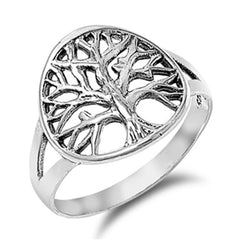Sterling Silver Tree of Life Ring with Free Jewelry Gift Box
