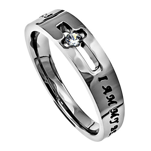 I Am My Beloved's Promise Ring with Song of Solomon Bible Verse