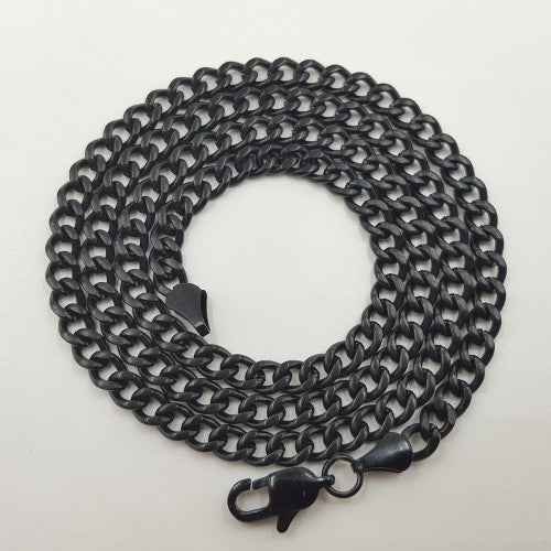 Black Stainless Steel Chain Necklace – Brick & Mortar