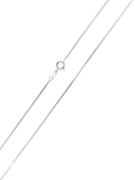 Thin Sterling Silver Box Chain for Necklace Pendant