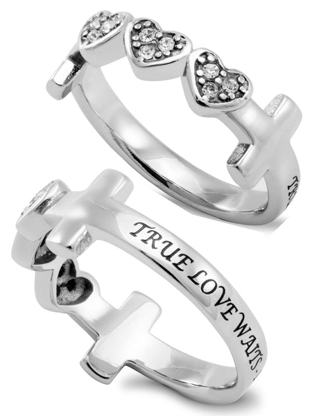 True Love Waits Heart Ring for Females