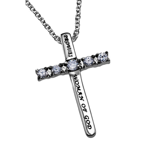 WOMAN OF GOD Cross Necklace