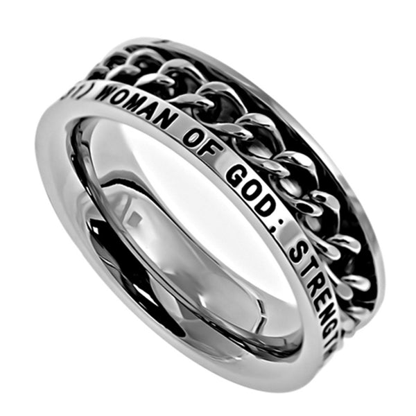 Woman Of God Proverbs Ring